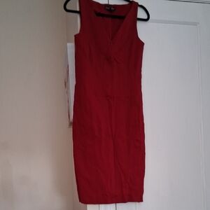 Shape FX Vibrant Red Midi Dress